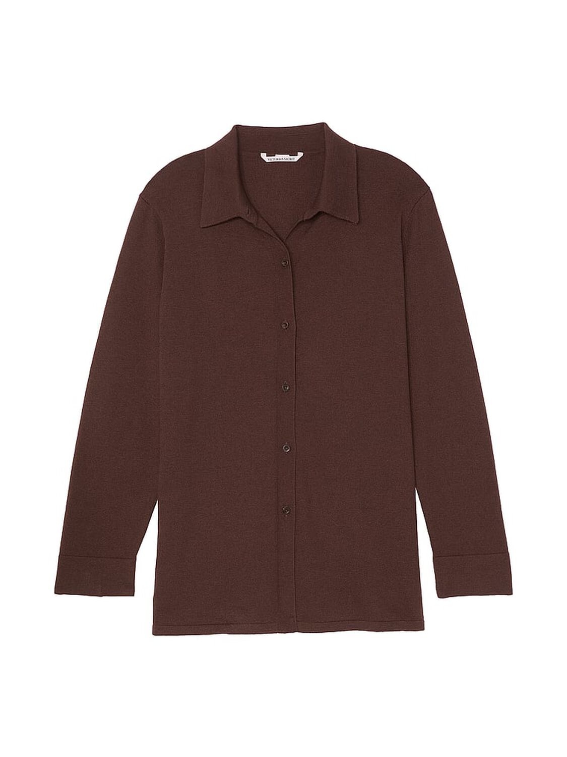 vs Victoria's Secret Luxe Crème Knit Button-Up Shirt 2 of 3 