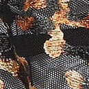 Leopard Embroidery Strappy Bra Top, Black Leopard, swatch