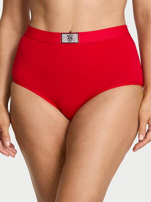 Logo Cotton Shine Patch Modern Brief Panty