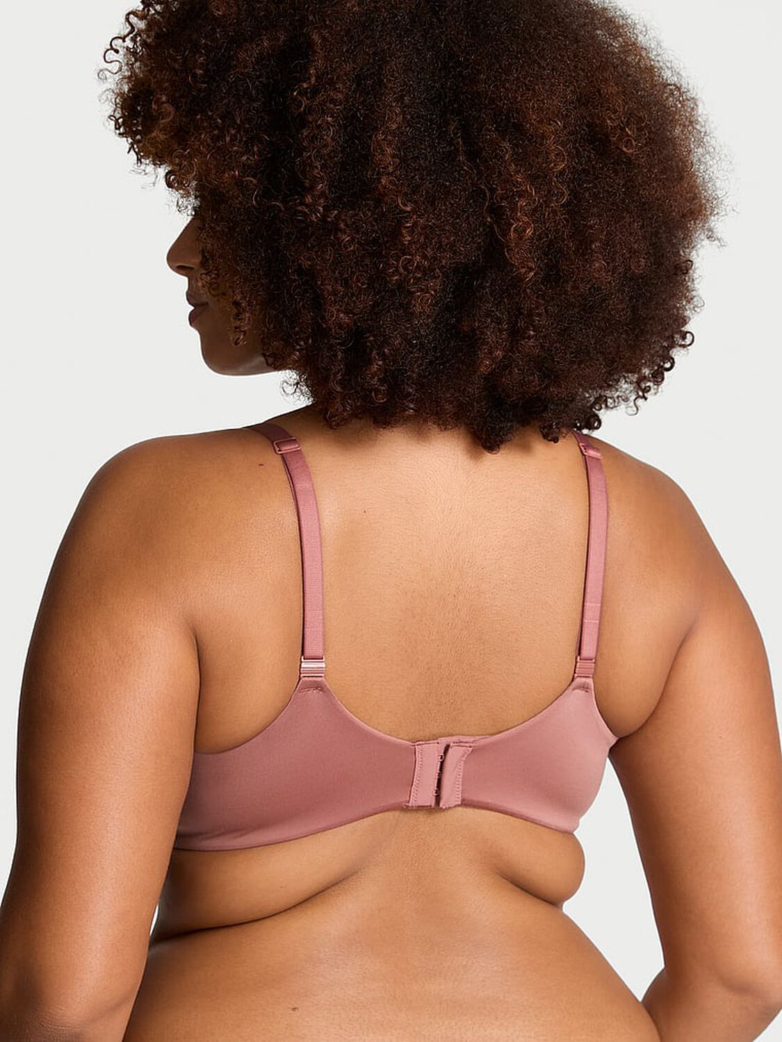 vs Body By Victoria Lace-Trim Lightly Lined Full-Coverage Bra Vintage Rose 2 of 4 