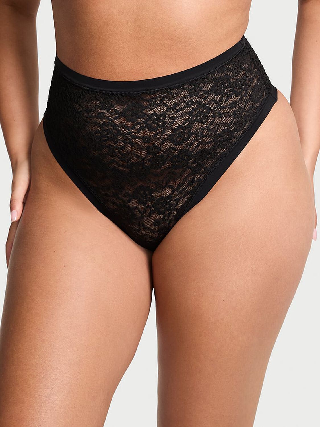 vs No-Show No-Show Lacie High-Waist Thong Panty Black 2 of 3 