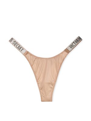 Sunset Ombre Shine Strap Thong Panty