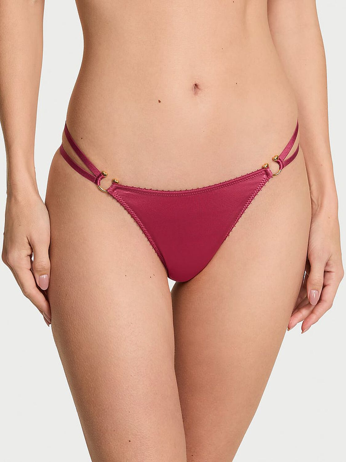 vs Very Sexy Strappy Ring Hardware Thong Panty 1 of 2 