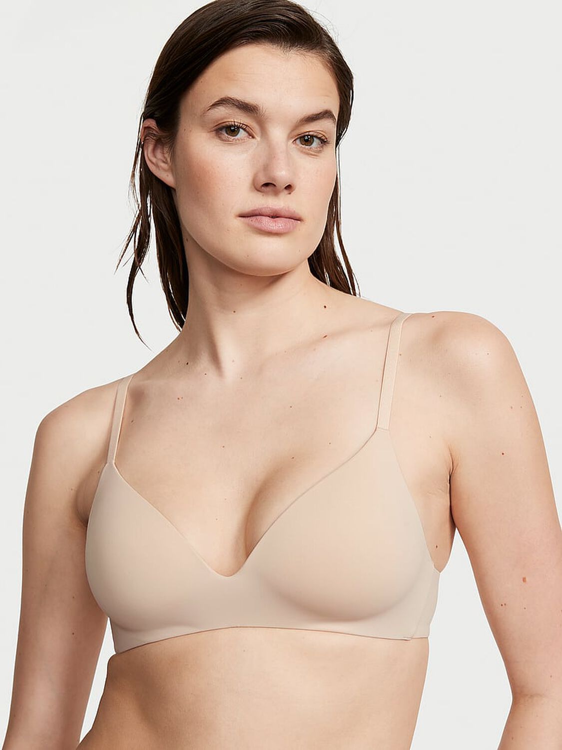 vs The T-Shirt Lightly-Lined Wireless Bra Marzipan 1 of 3 