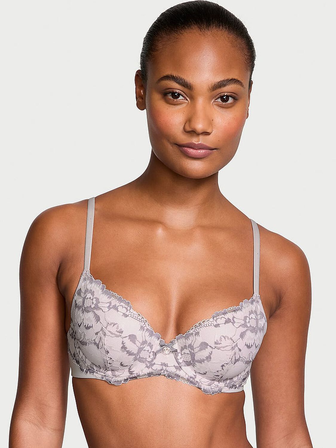 vs Body By Victoria Lightly Lined Lace-Cup Demi Bra 1 of 4 