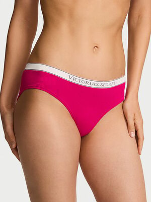 Seamless Logo Rib Hiphugger Panty