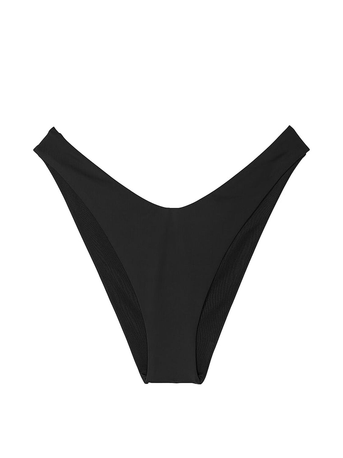 vs Victoria's Secret Swim Essential Brazilian Bikini Bottom Pure Black 3 of 3 