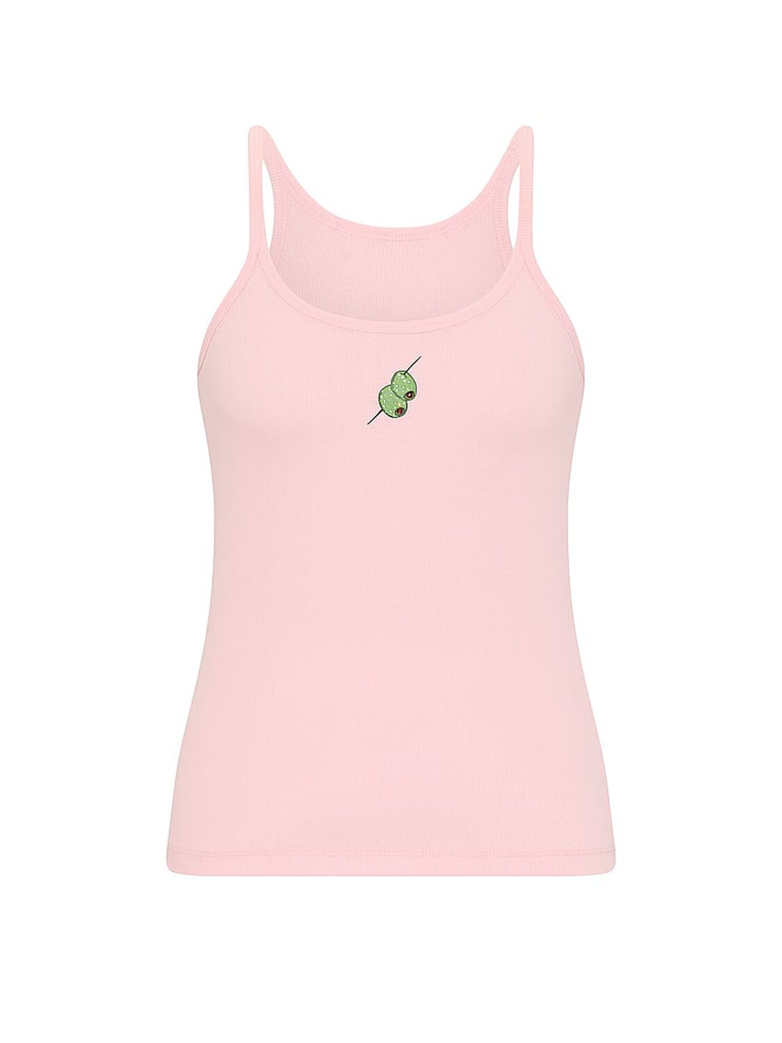 vs Victoria's Secret Mix & Match Sleep Perfect Ribbed Tank Top Pretty Blossom Olives 3 of 3 