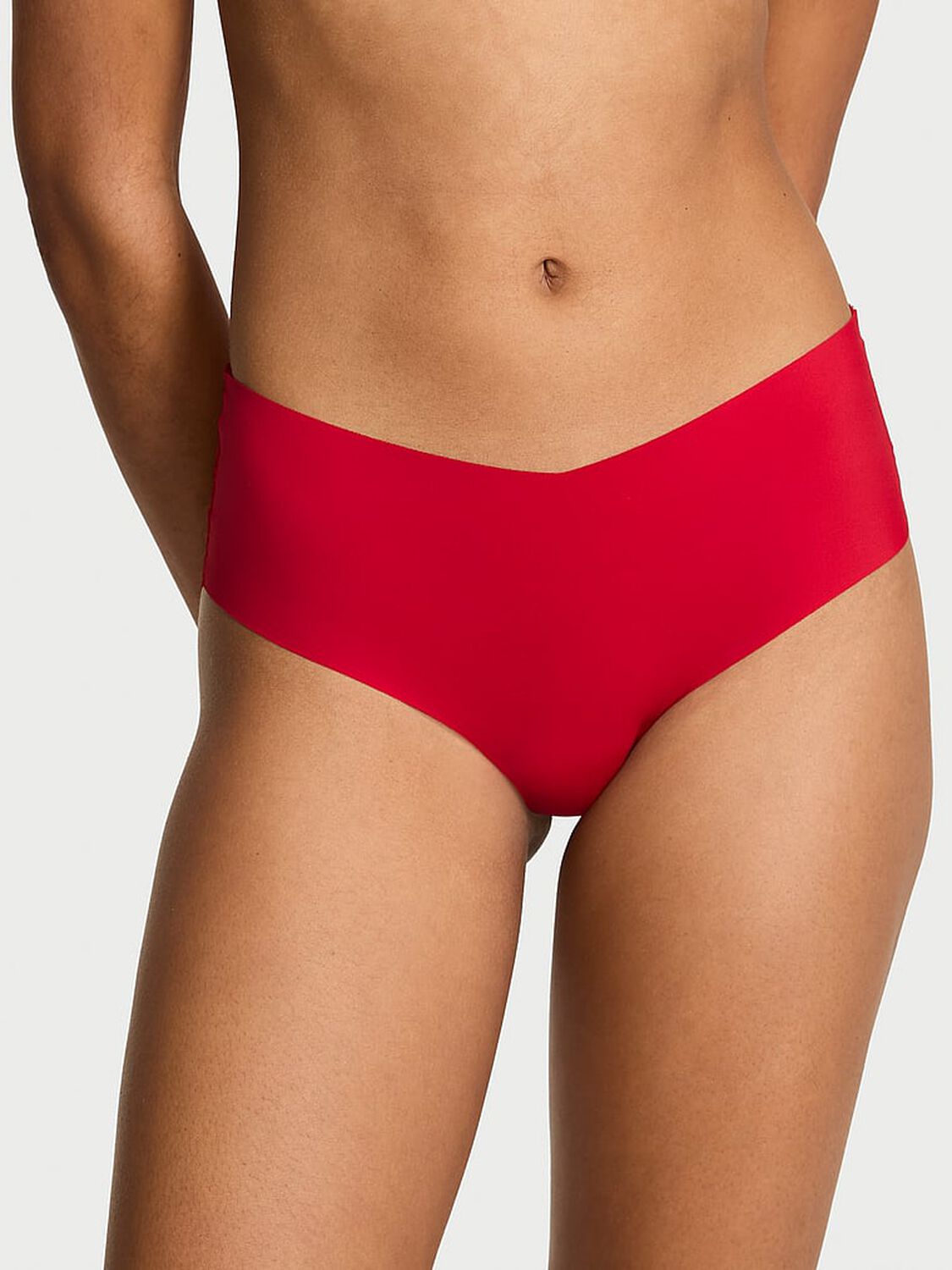 vs No-Show No-Show Plaid Mesh Cheeky Panty Lipstick 1 of 2 