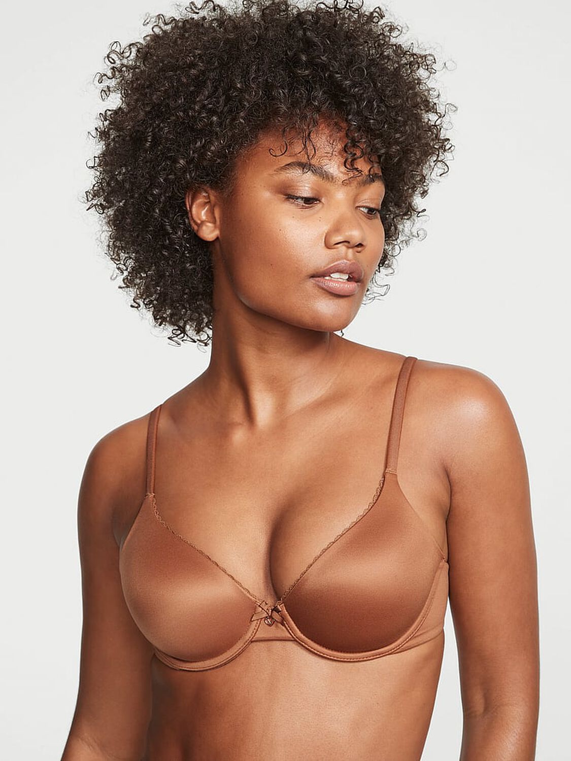 vs Body By Victoria Lightly Lined Smooth Full-Coverage Bra Caramel 1 of 4 