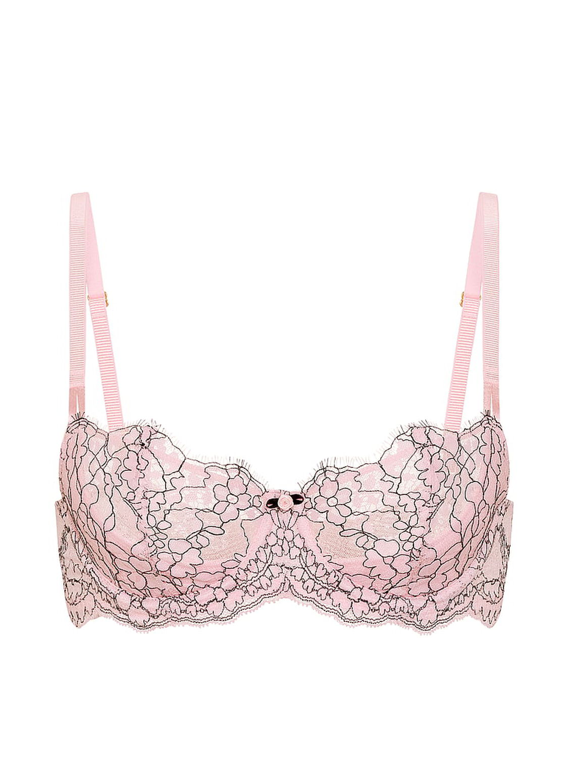 vs Dream Angels Wicked Unlined Lace Balconette Bra Angel Pink 3 of 3 
