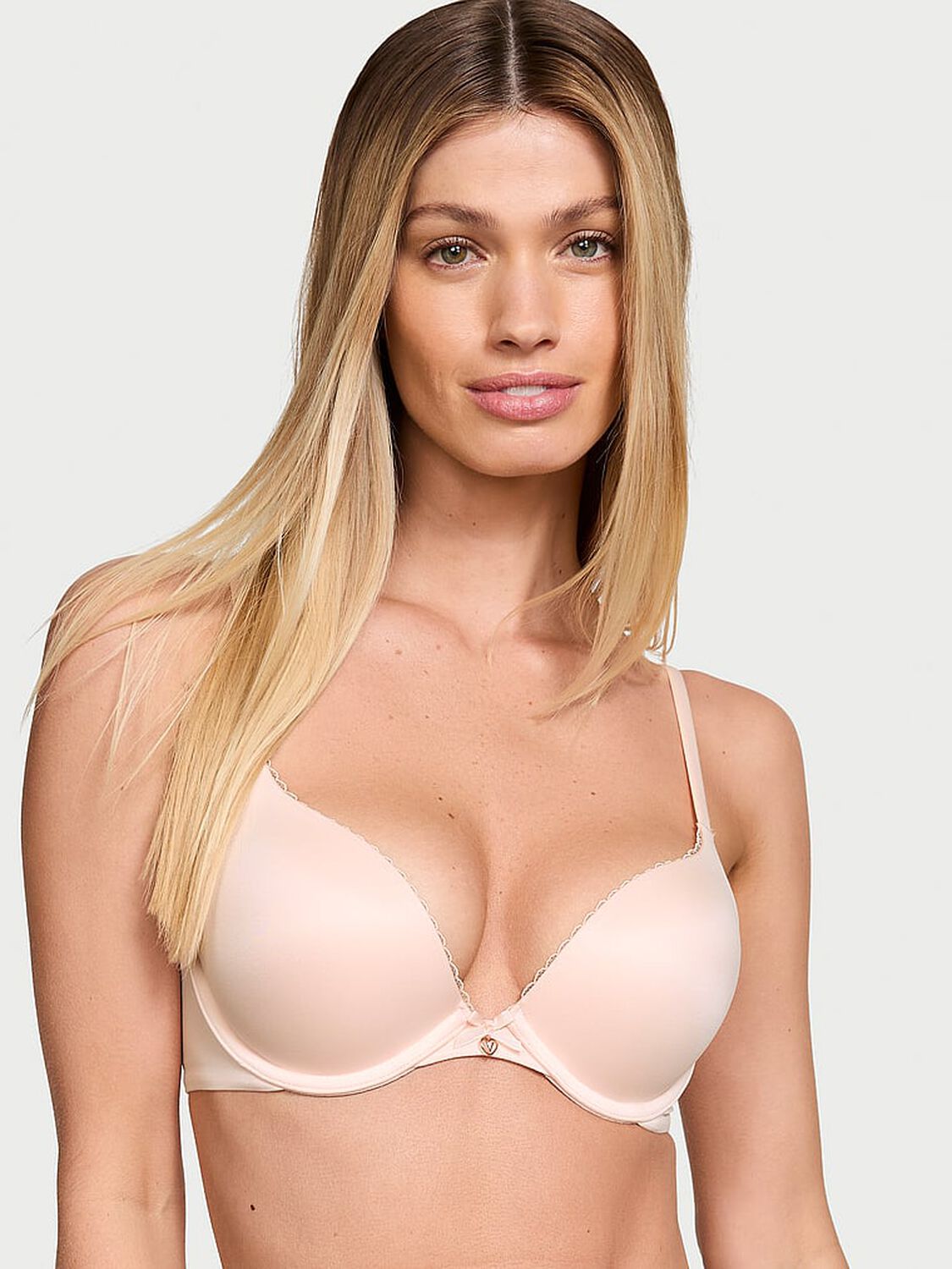 vs Body By Victoria Push-Up Smooth Bra Purest Pink 1 of 3 