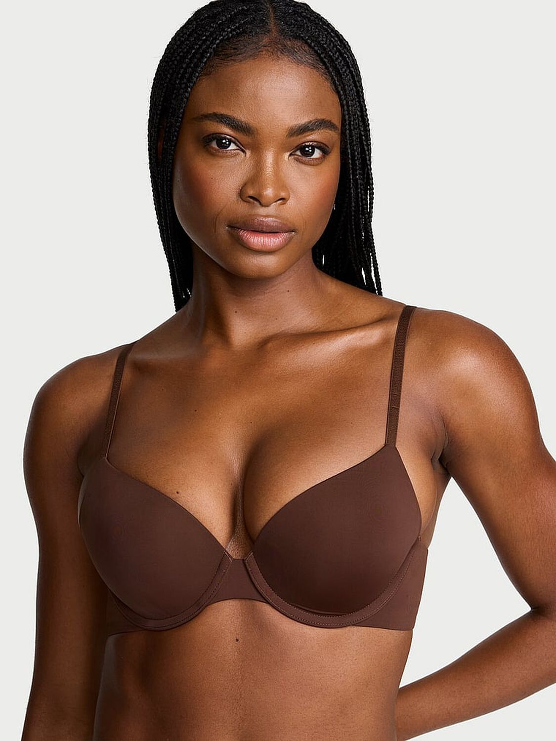 vs The T-Shirt Perfect Shape Smooth Push-Up Bra Ganache 1 of 3 