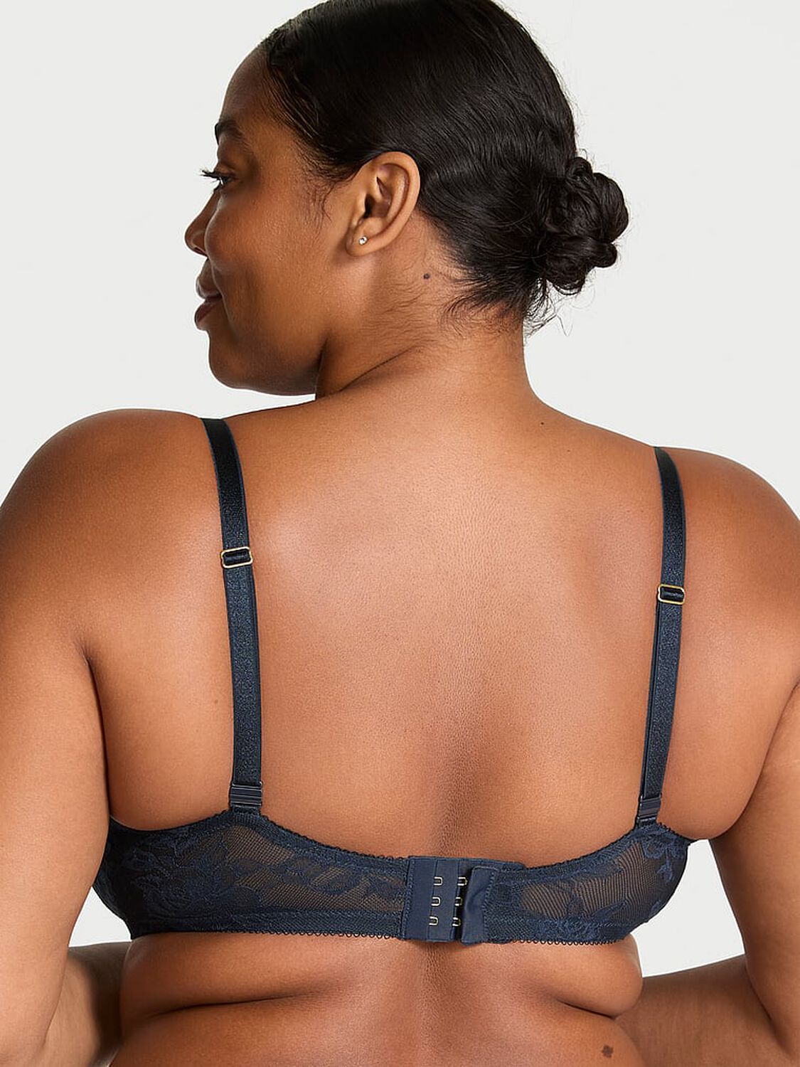 vs Very Sexy Rose Lace Push-Up Bra Dark Twilight 2 of 4 