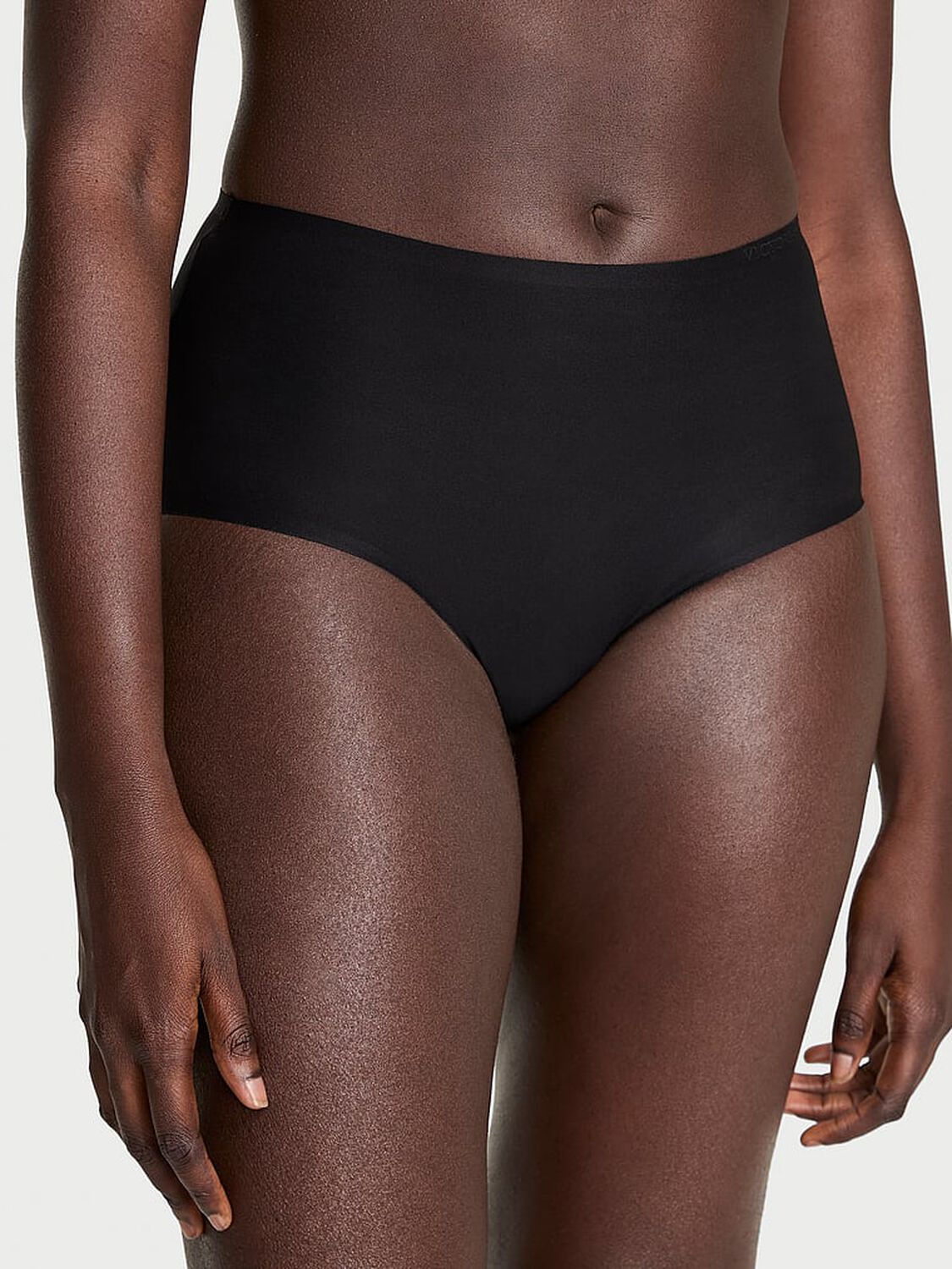 vs Body By Victoria Body by Victoria Flex Mid-Rise Modern Brief Panty Black 1 of 3 