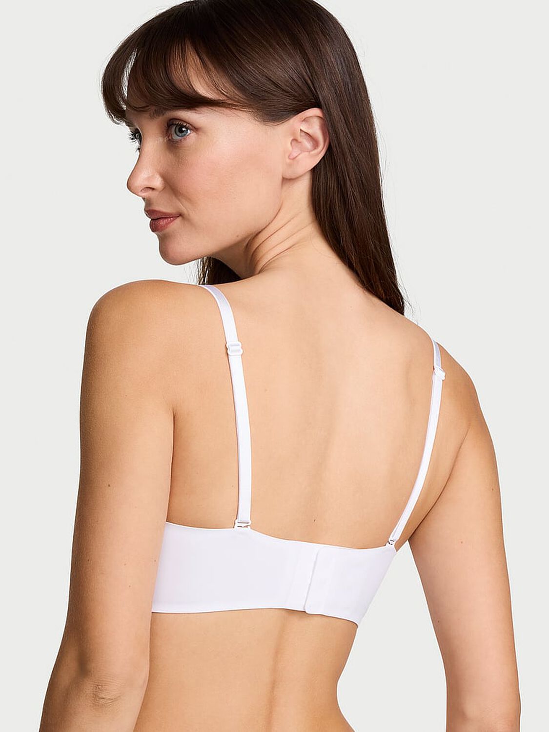 vs Victoria's Secret Bare Bombshell Add-2-Cups Push-Up Strapless Bra Vs White 2 of 4 