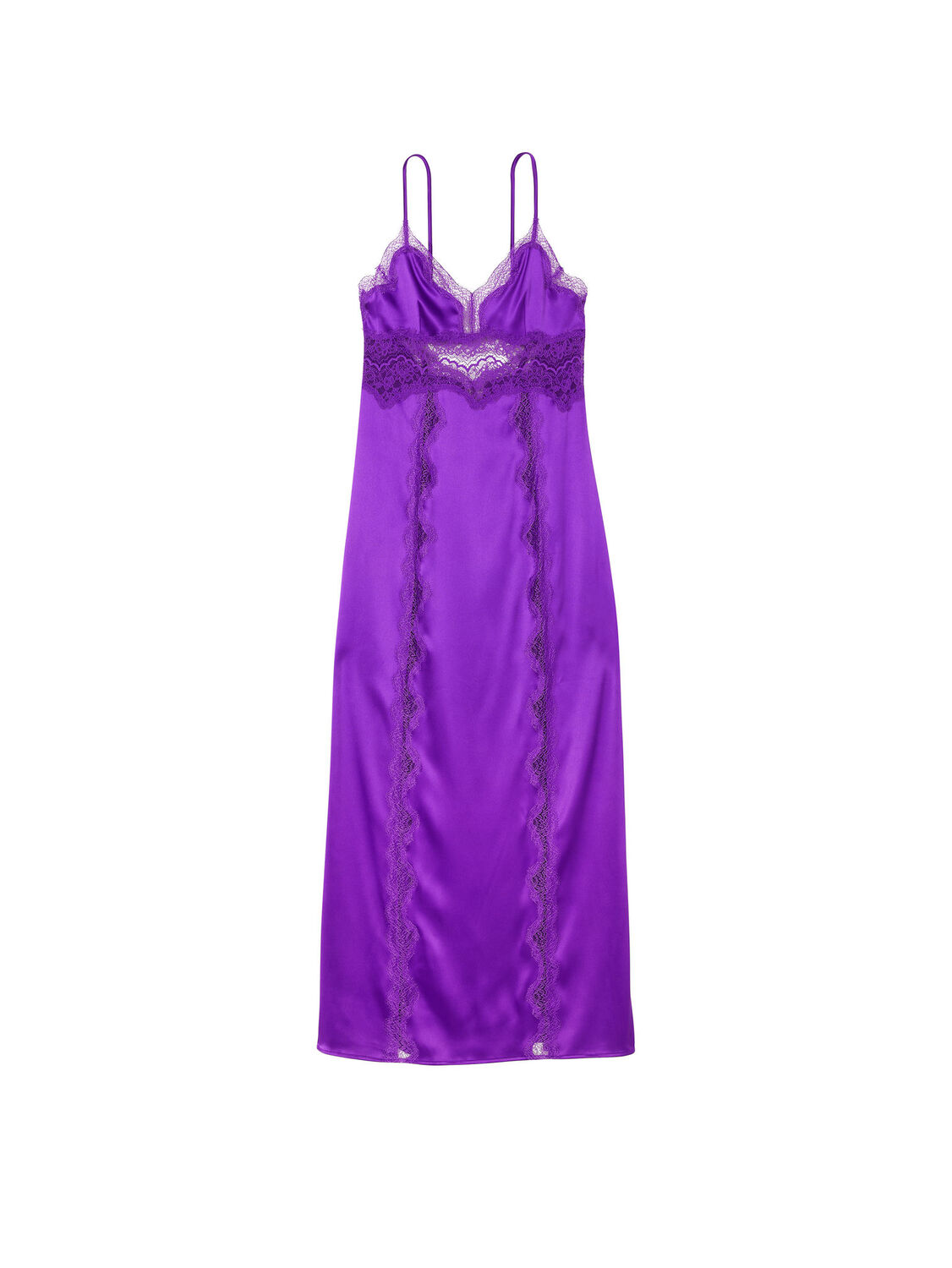 vs Victoria's Secret Lace-Inset Long Slip Violetta 3 of 3 