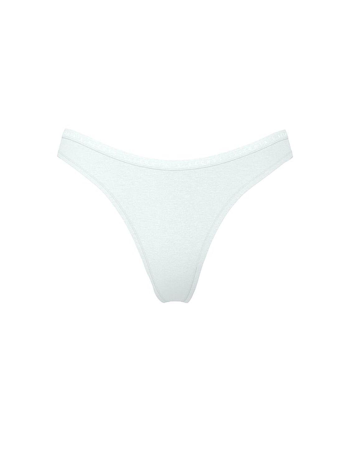 vs Victoria's Secret Stretch Cotton High-Leg Scoop Thong Panty Blue Mist 3 of 3 