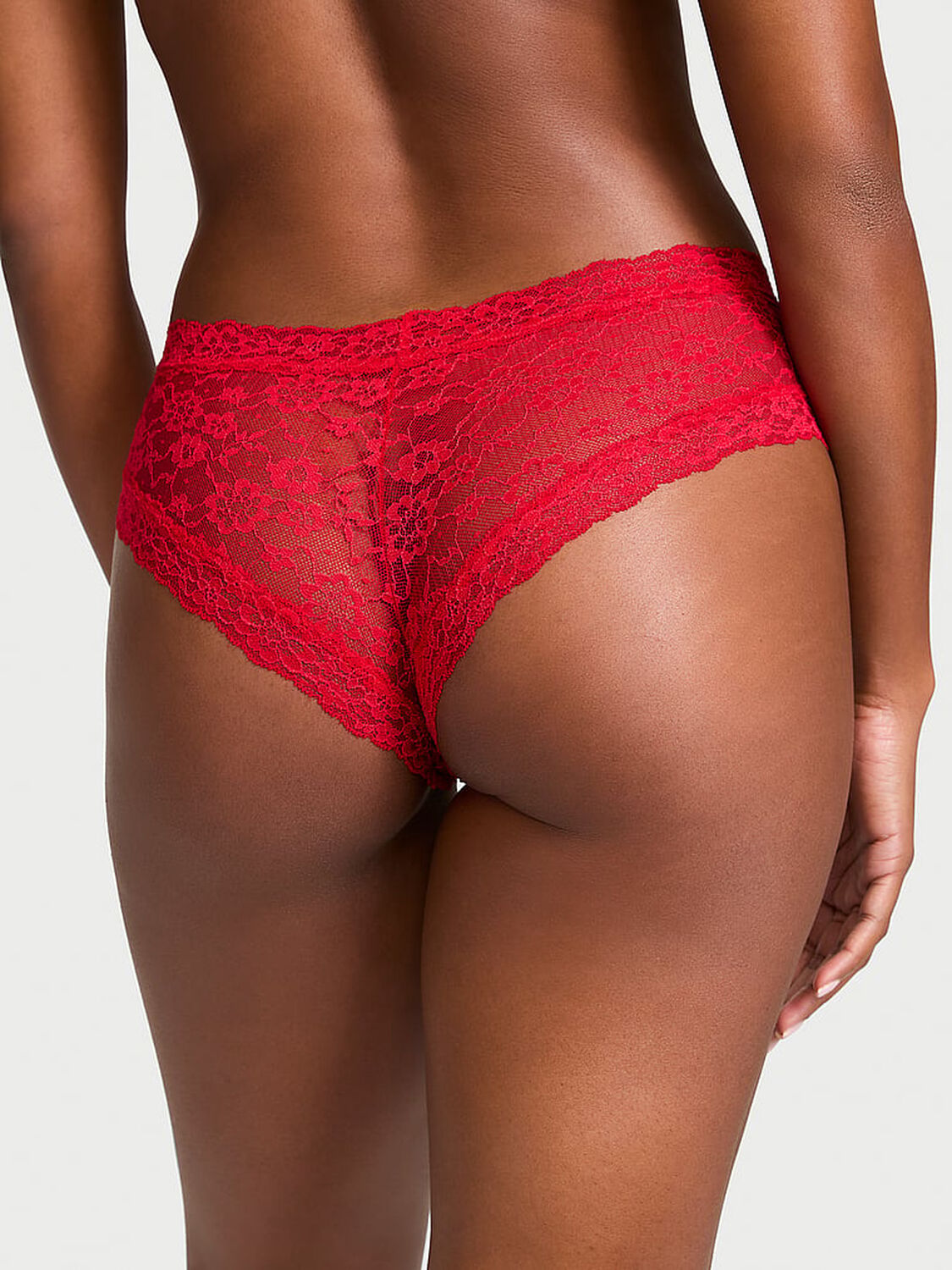 vs The Lacie Lace-Up Lace Cheeky Panty Lipstick 2 of 3 