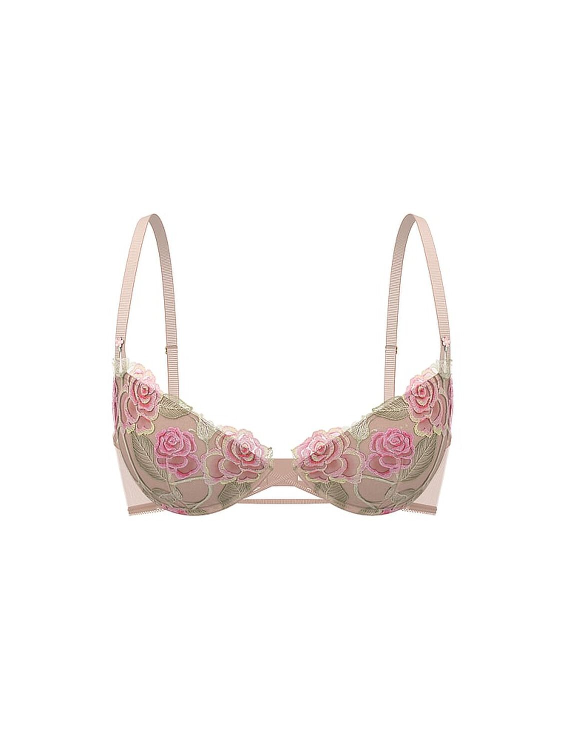 vs Dream Angels Sweet Melody Embroidery Push-Up Bra Sweet Melody Pink 3 of 4 
