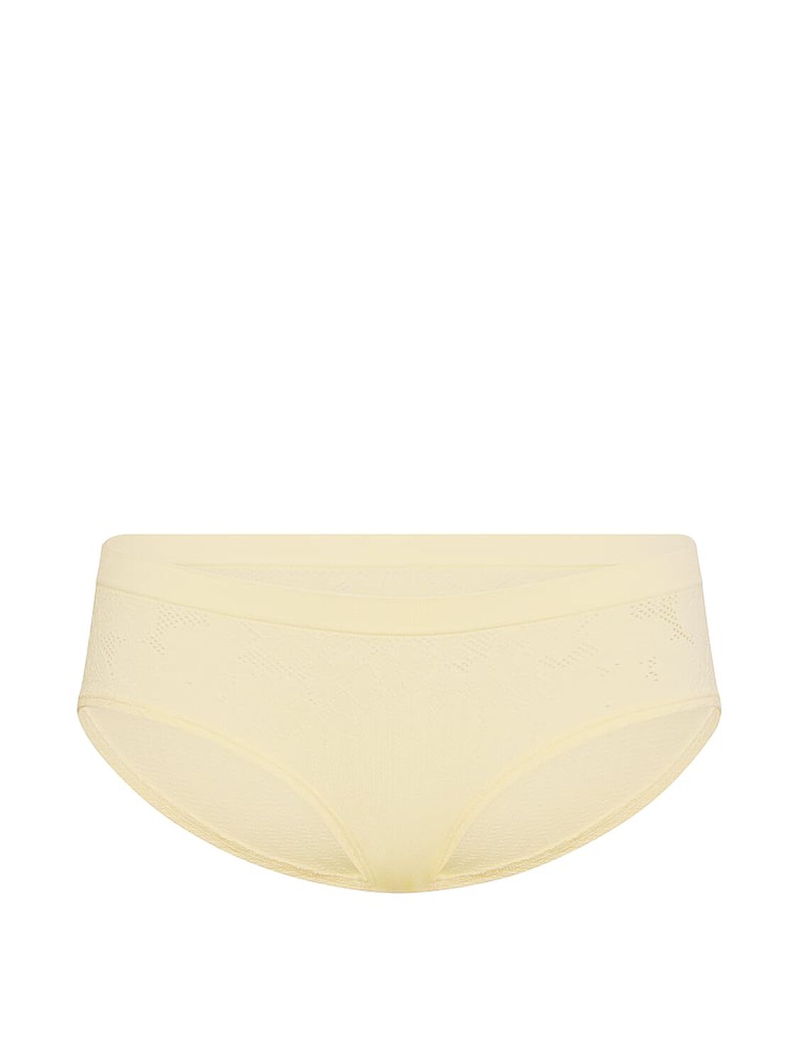 vs Seamless Seamless Floral Rib Hiphugger Panty Sunny Honey 3 of 3 