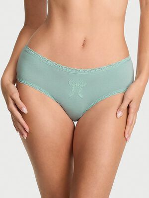 Cotton Lace Bow Cheeky Panty