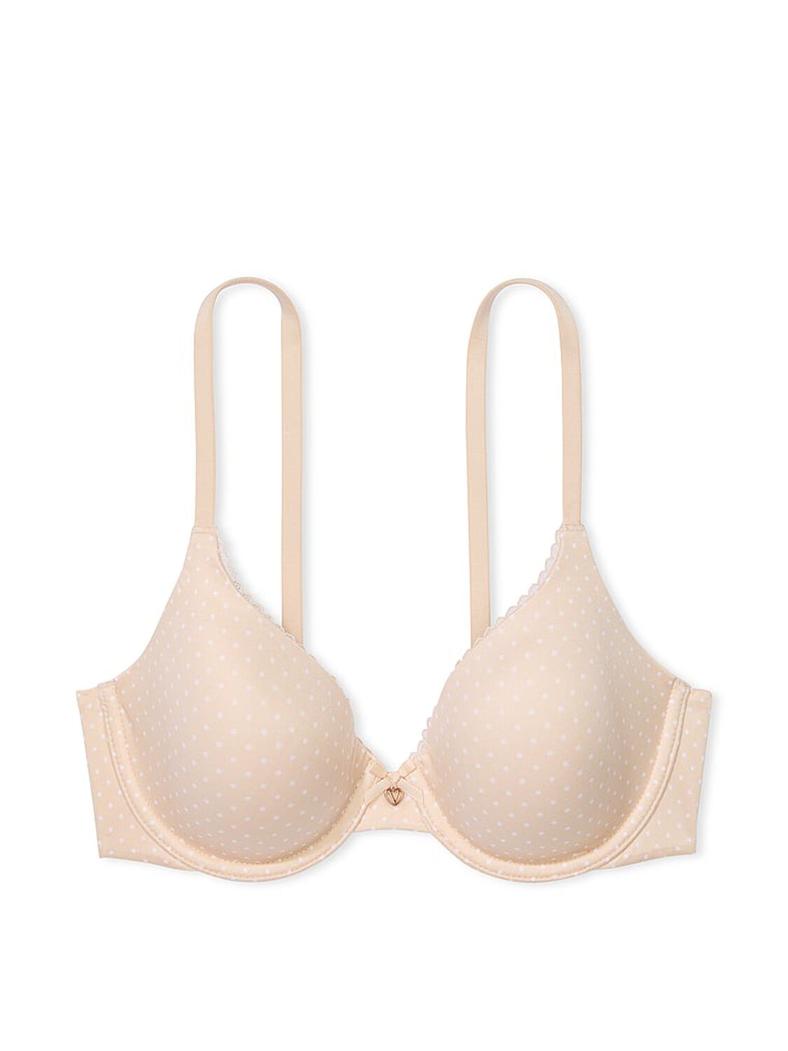 vs Body By Victoria Lightly Lined Full-Coverage Smooth Bra Marzipan Dots 3 of 3 