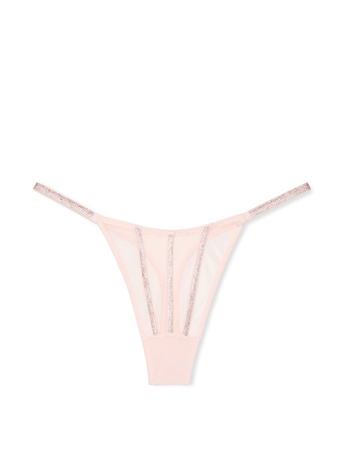 vs Very Sexy Sheer Shine Thong Panty Angel Pink 3 of 4 