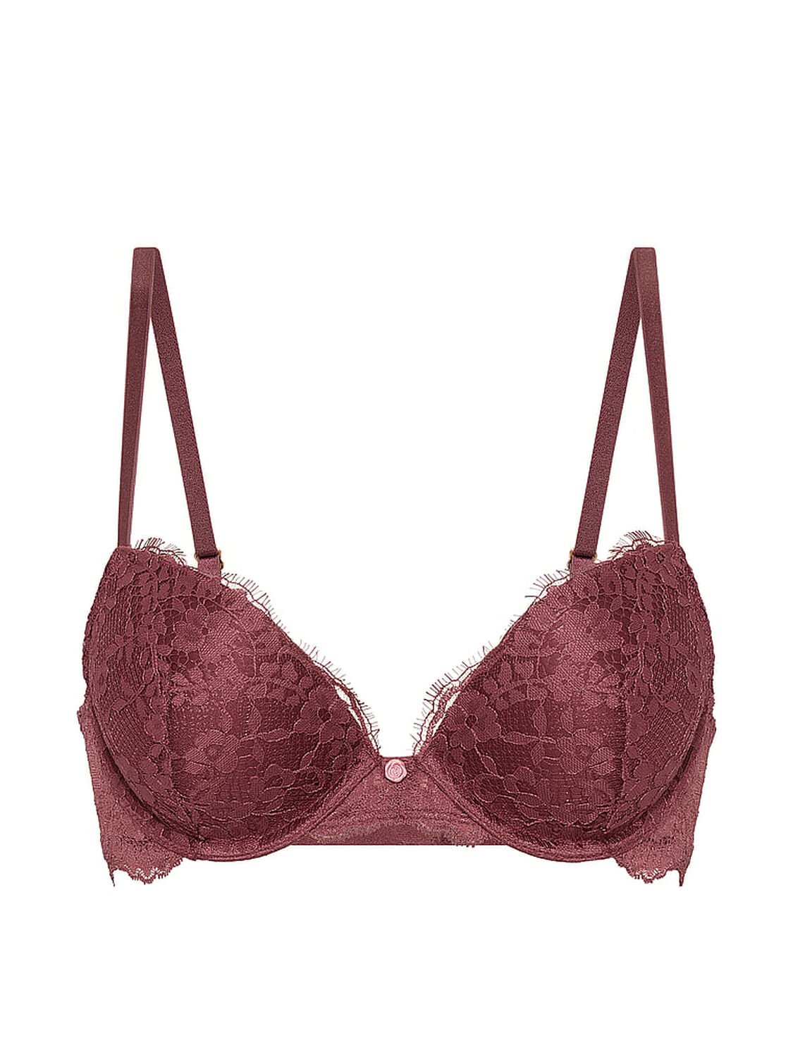 vs Dream Angels Lace Push-Up Bra Morning Rose 3 of 4 