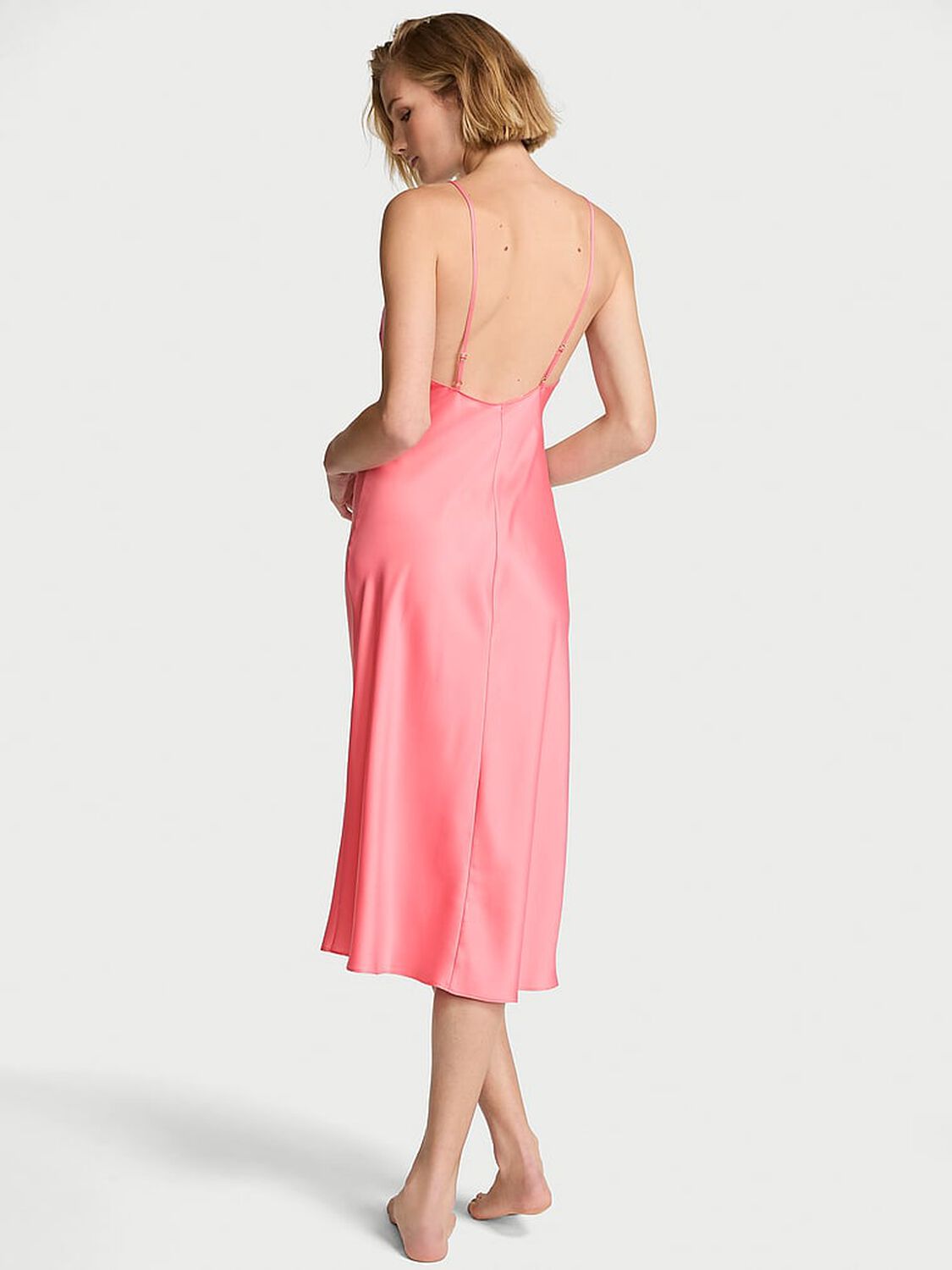 vs Victoria's Secret Satin Midi Slip Dress 2 of 3 