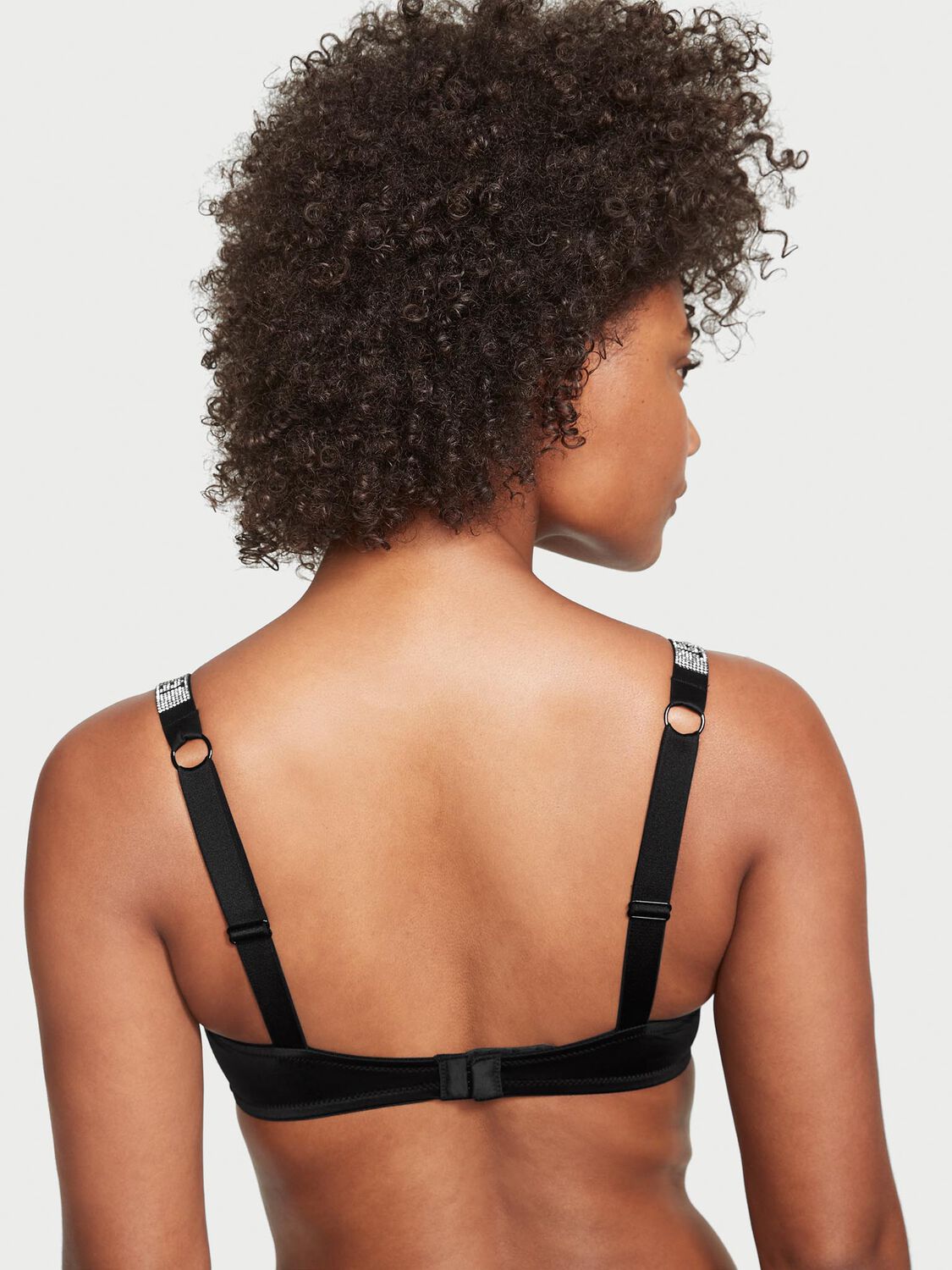 vs Victoria's Secret Shine Strap Scoop Bralette Black 2 of 3 