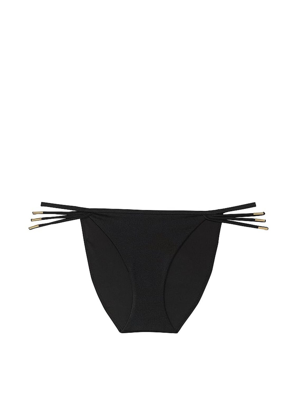vs Victoria's Secret Swim VS Archives Strappy Hardware String Bikini Bottom Black 3 of 3 