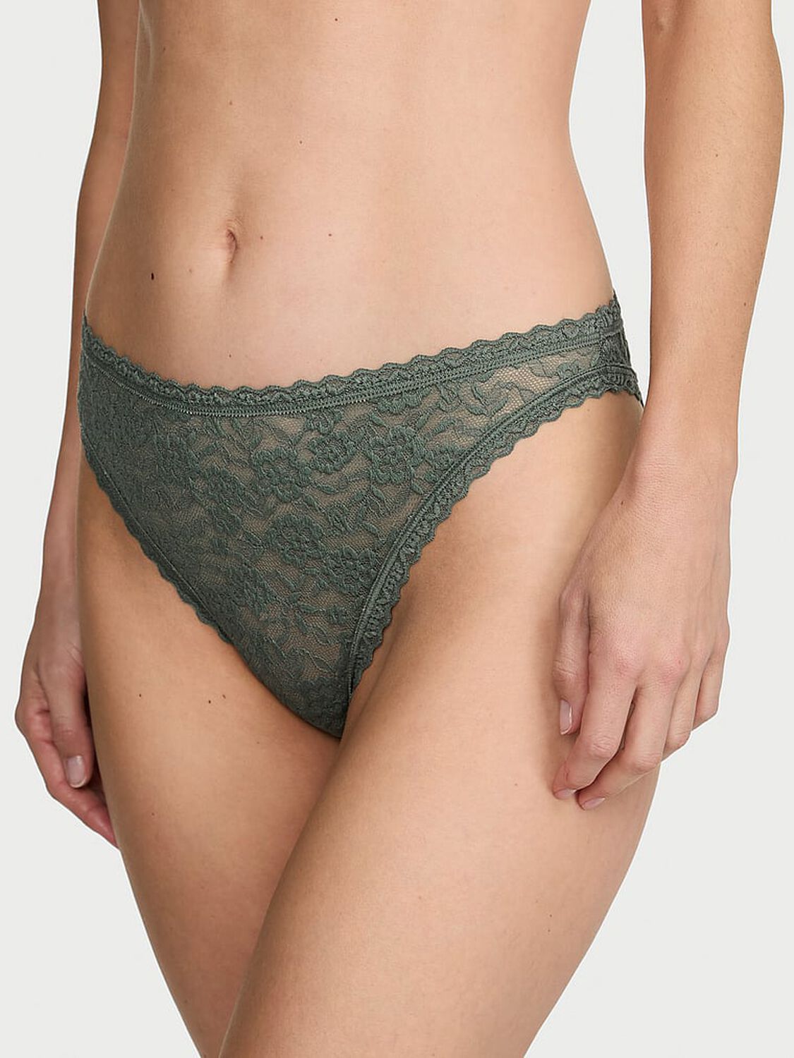 vs The Lacie Lace 90s Brief Panty Faded Sage 1 of 2 