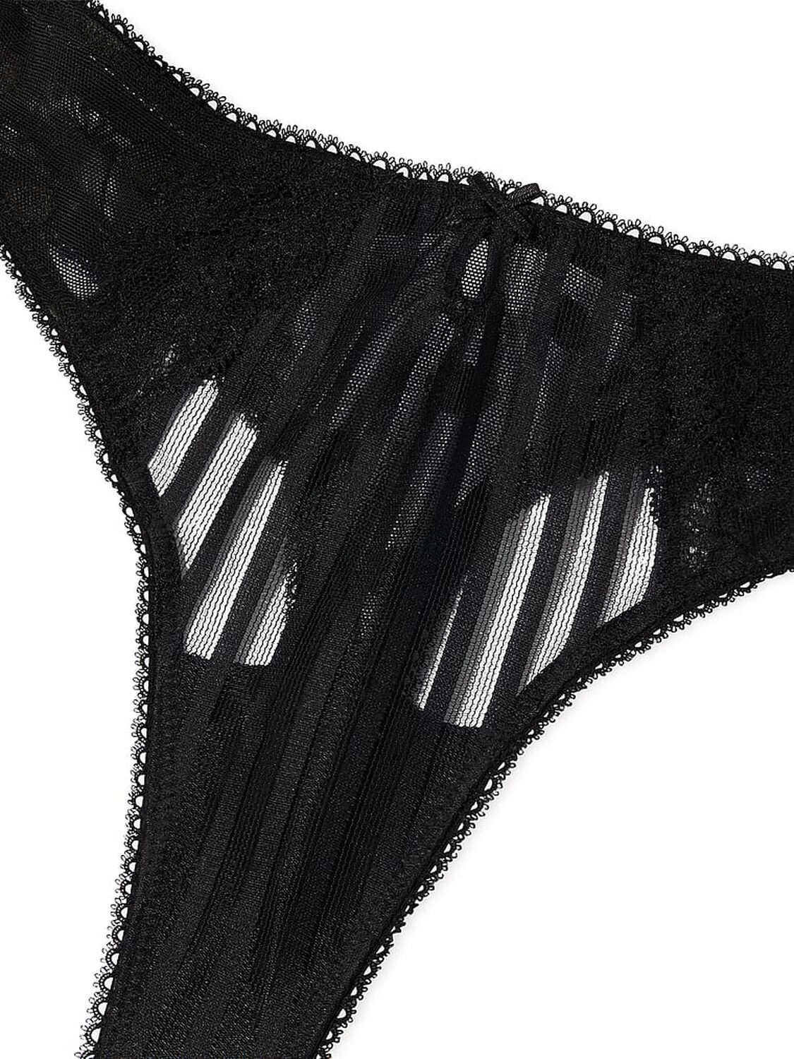 vs The Lacie Lacie Sheer Heritage Thong Panty Black 5 of 5 