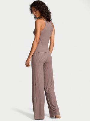 Modal Wide-Rib Lounge Tank & Pants Set