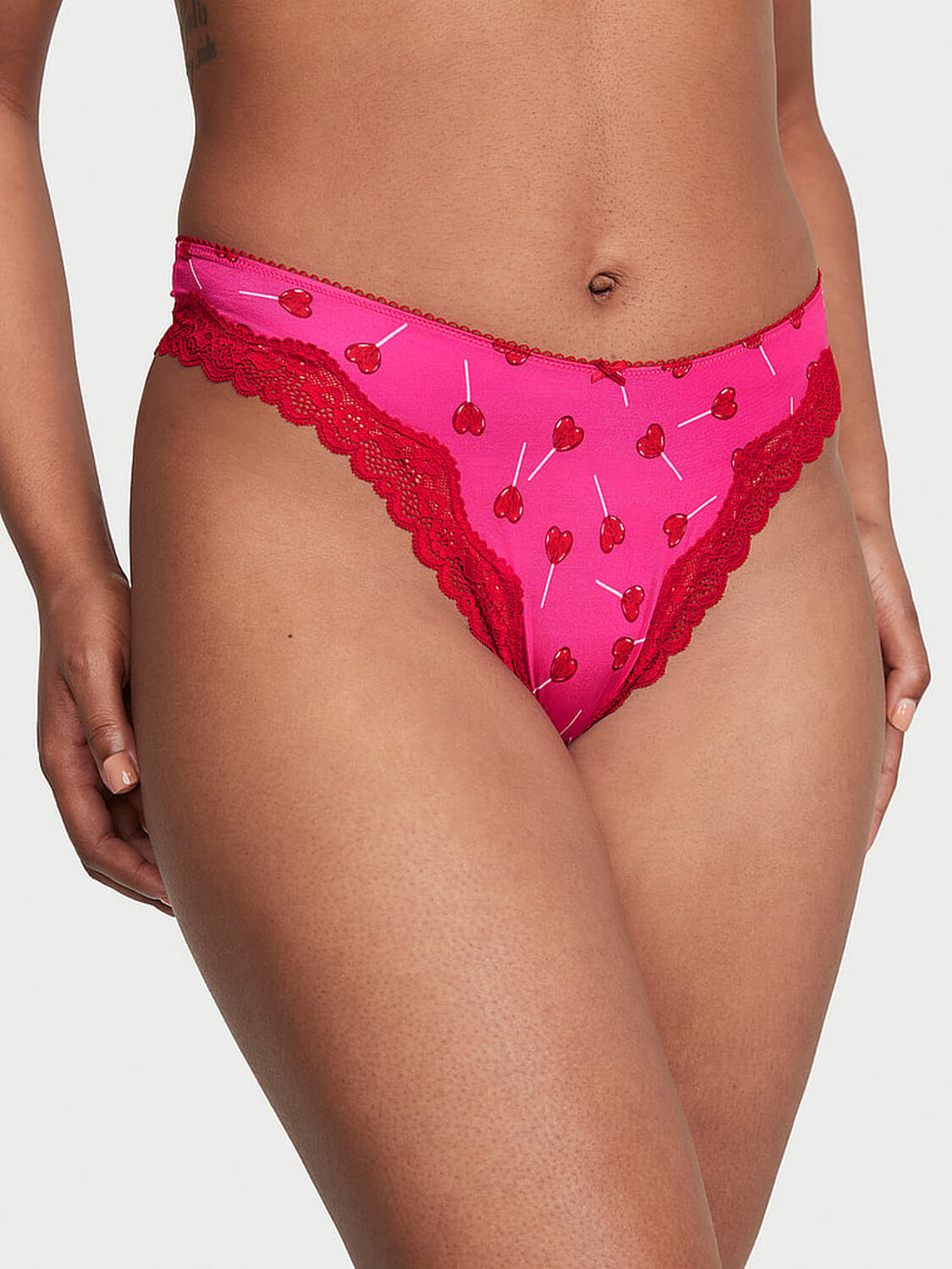 vs Victoria's Secret Tease High-Leg Scoop Thong Panty 1 of 4 