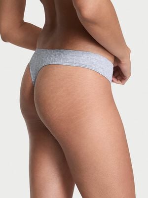 Seamless Cotton Rib Thong Panty