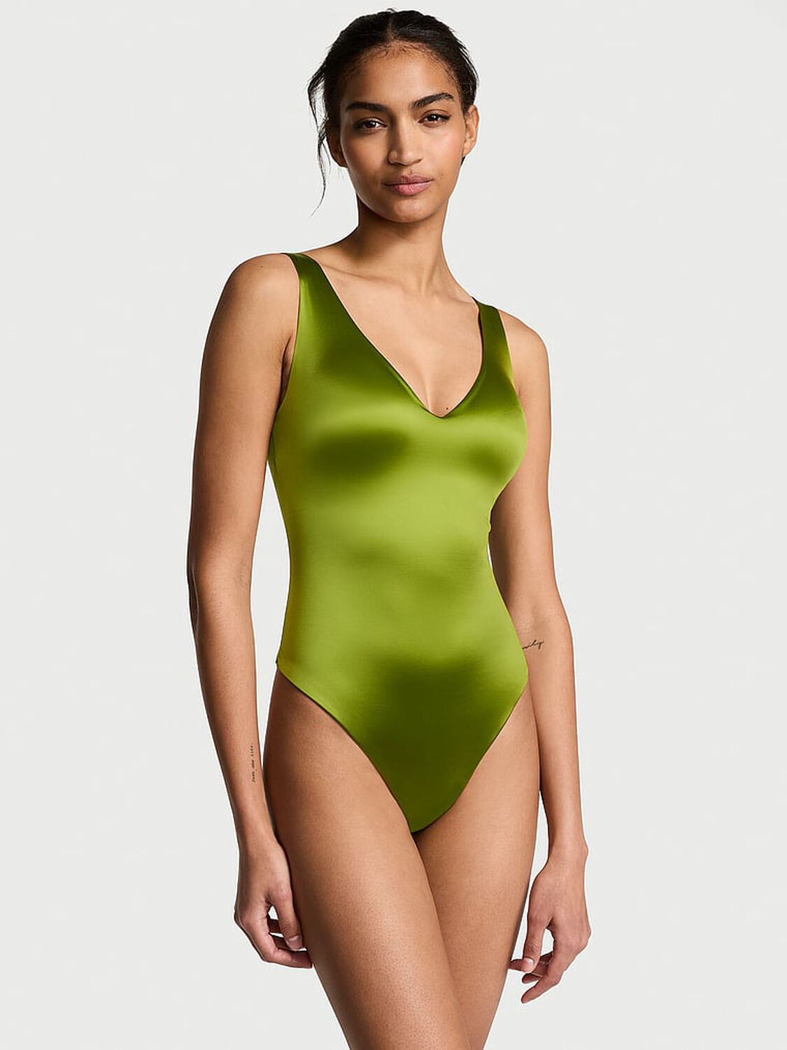vs Victoria's Secret SoSleek Plunge Bodysuit Perfect Pear 3 of 3 