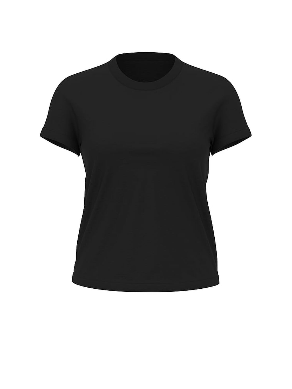 vs Victoria's Secret Mix & Match Sleep Perfect Cotton Tee Black 3 of 4 