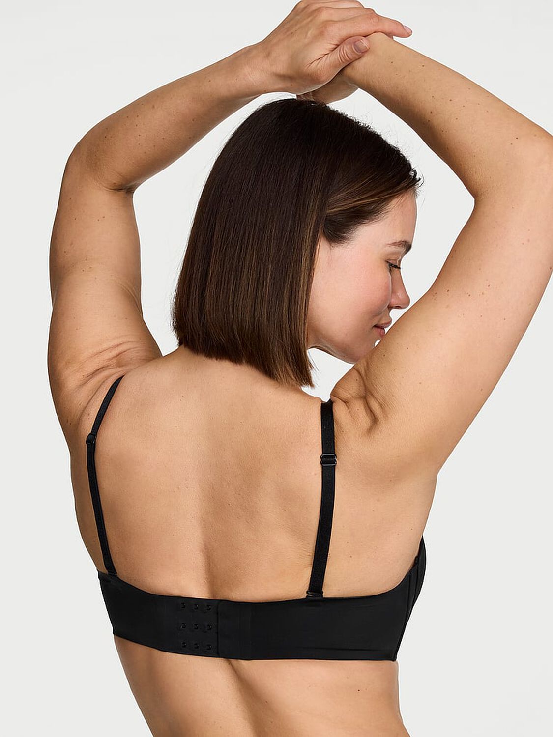 vs Victoria's Secret Bare Push-Up Strapless Bra Black 2 of 3 