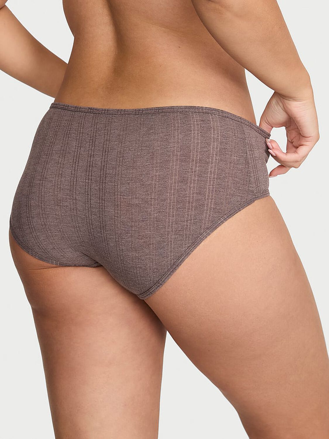 vs Victoria's Secret Ultra-Fine Modal Hiphugger Panty Coco Blush Heather 2 of 2 