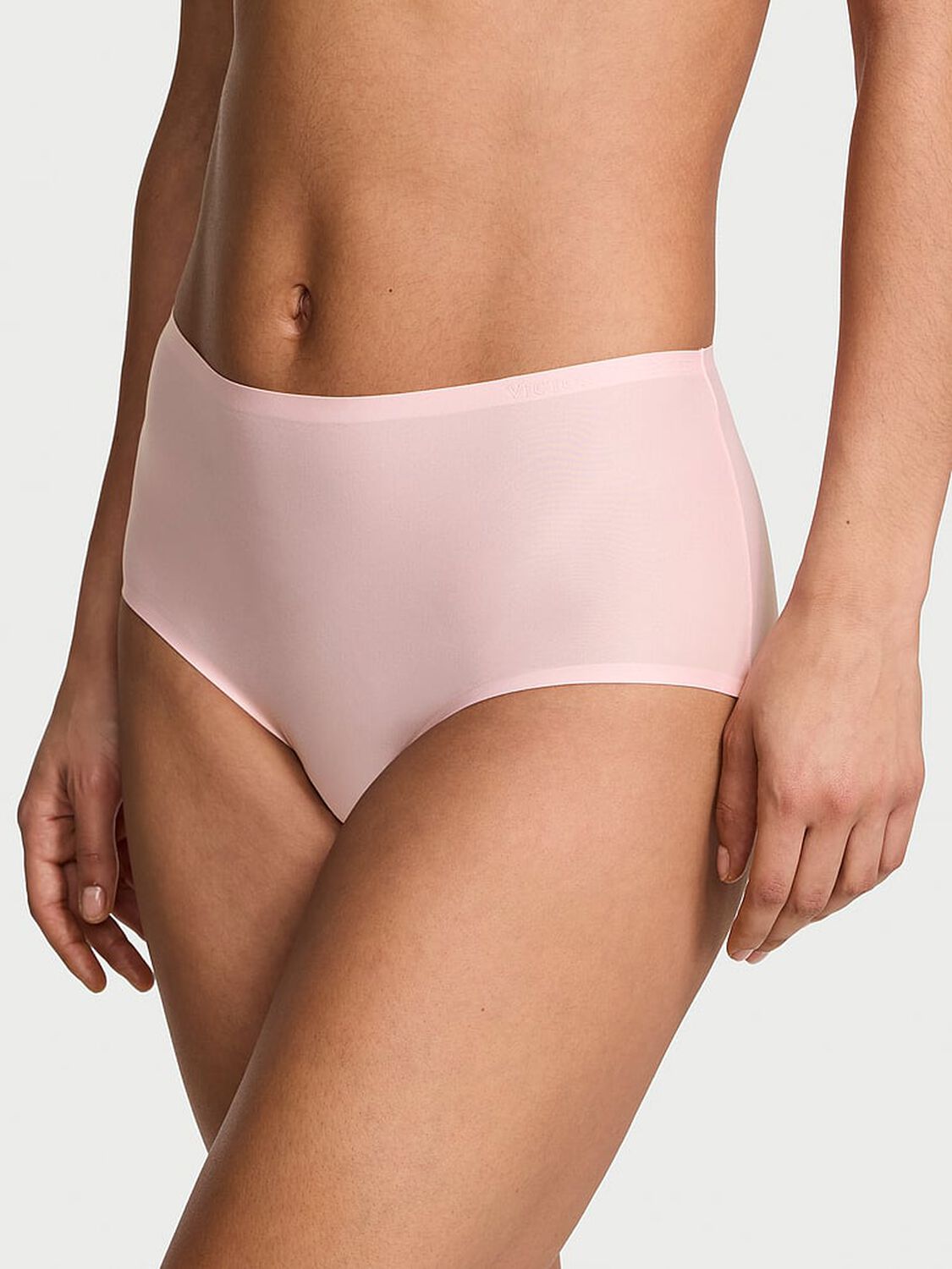 vs Body By Victoria Body by Victoria Flex Mid-Rise Modern Brief Panty Angel Pink 1 of 3 
