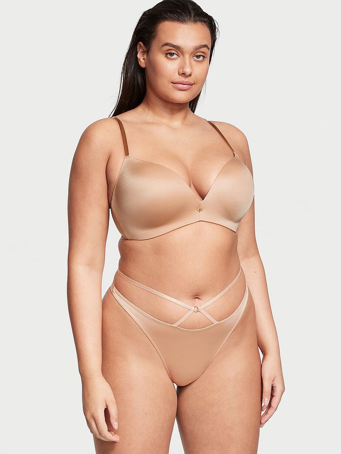 vs Very Sexy So Obsessed Smooth Wireless Push-Up Bra Praline 8 of 8 