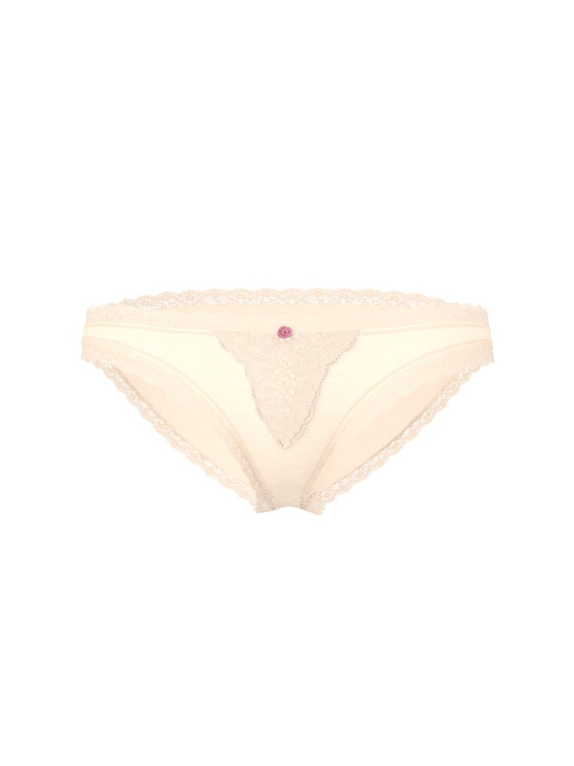 vs Dream Angels Lace-Trim Bikini Panty Marzipan 2 of 2 