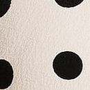 Tease Side-Tie Cheeky Bikini Bottom, White & Black Dots, swatch