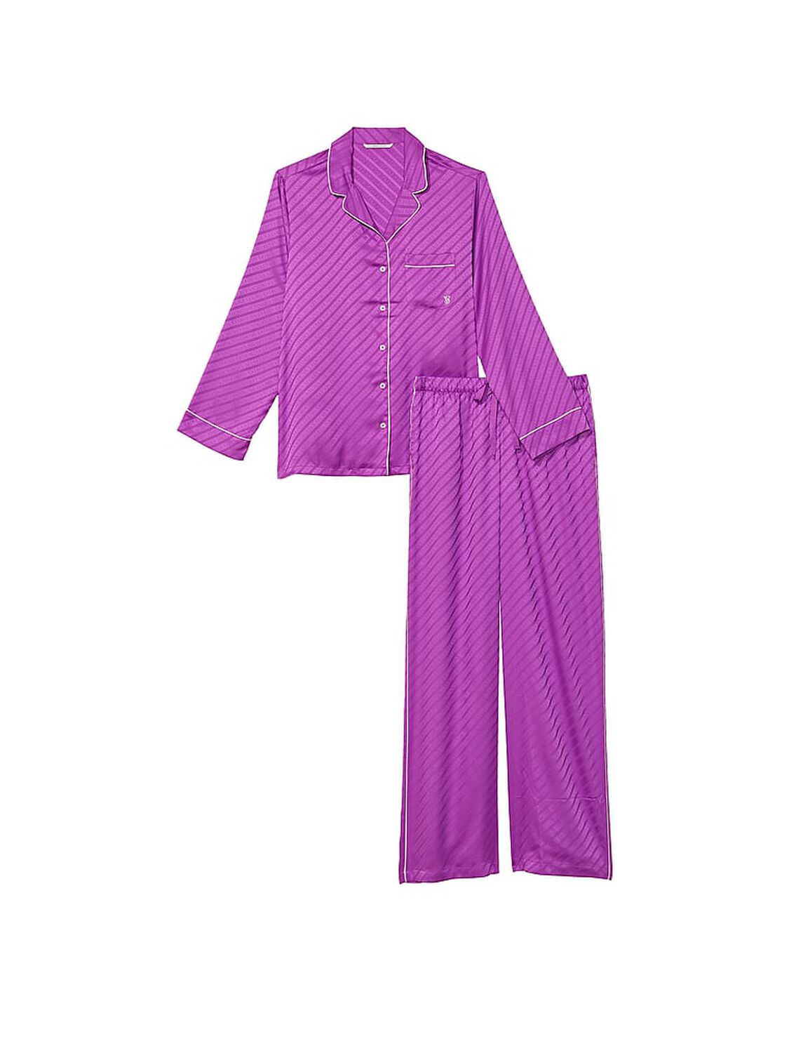 vs Victoria's Secret Satin Long Pajama Set 3 of 4 