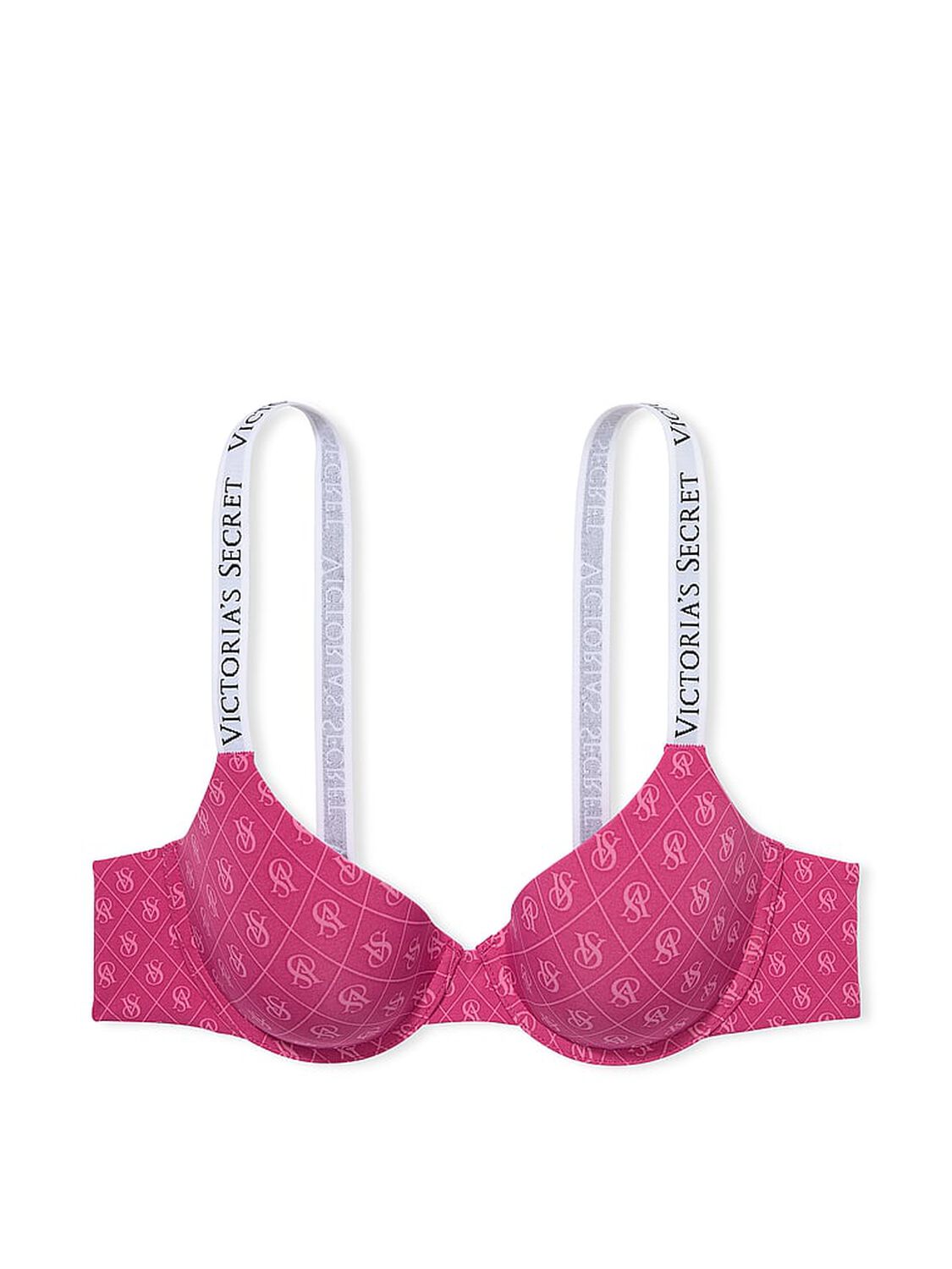 vs The T-Shirt Lightly Lined Demi Bra Vs Diamond Red 3 of 3 