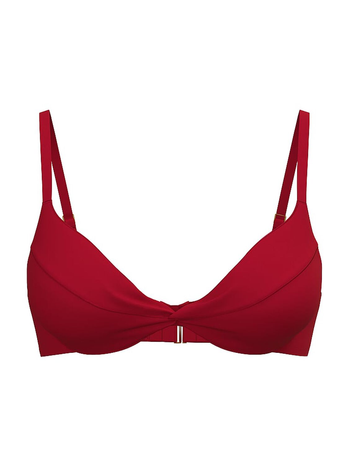 vs Victoria's Secret Swim Essential Twist Push-Up Bikini Top Red Lacquer 3 of 3 