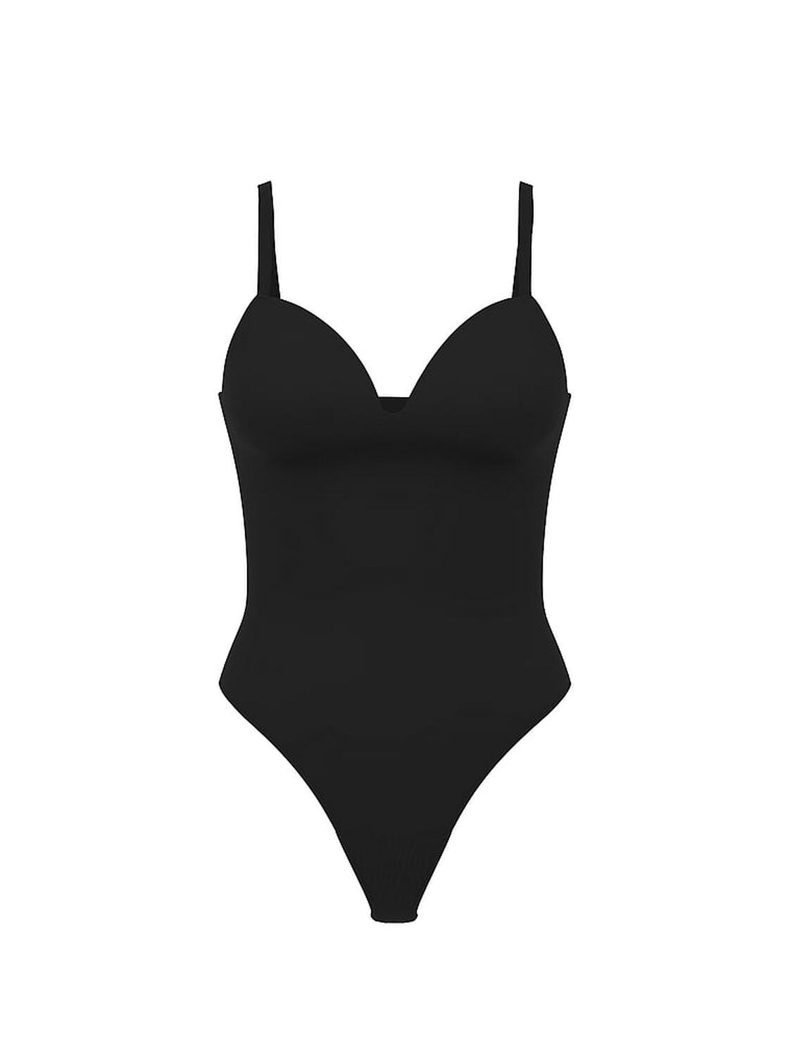 vs Victoria's Secret Luxe Contour Push-Up Bodysuit Black 3 of 3 