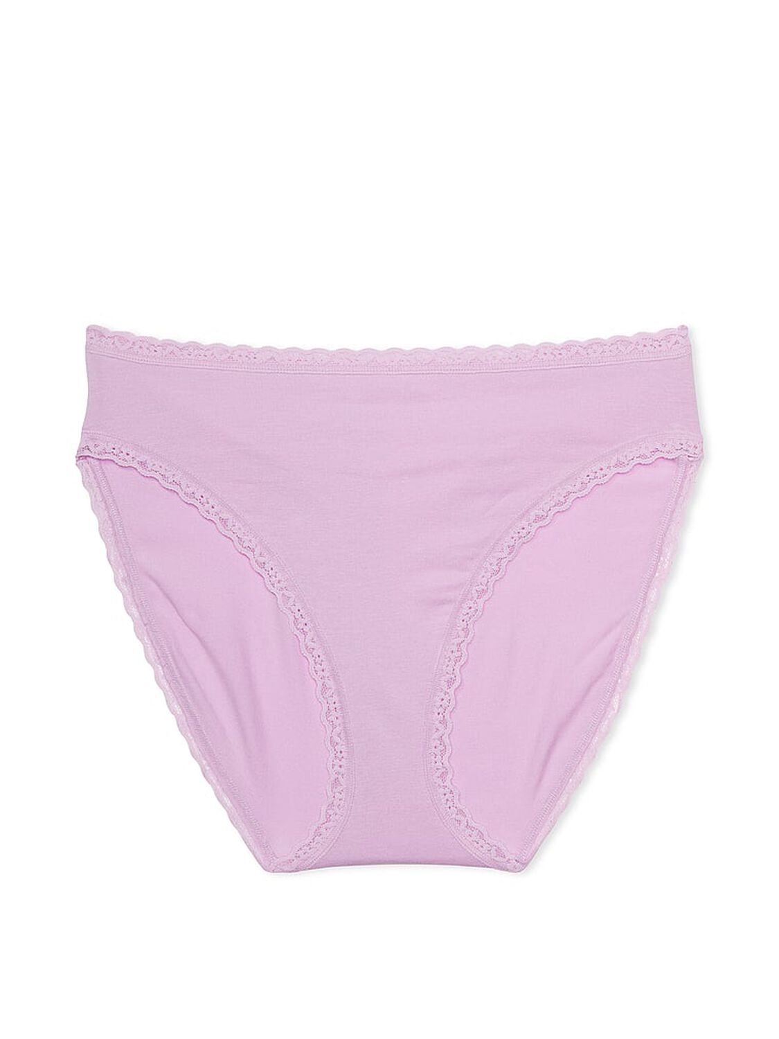 vs The Lacie Lace-Trim Cotton High-Leg Brief Panty 3 of 3 